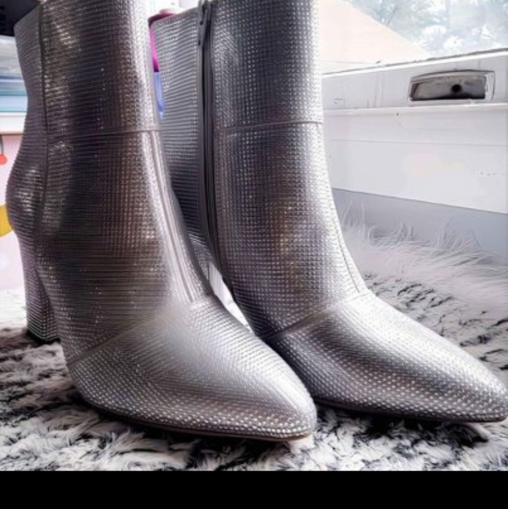Steve Madden Rhinestone Heeled Ankle Boots